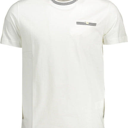 White Cotton Men T-Shirt