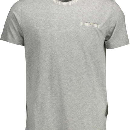 Gray Cotton Men T-Shirt