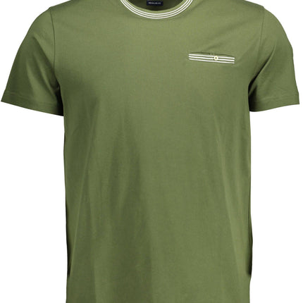 Green Cotton Men T-Shirt