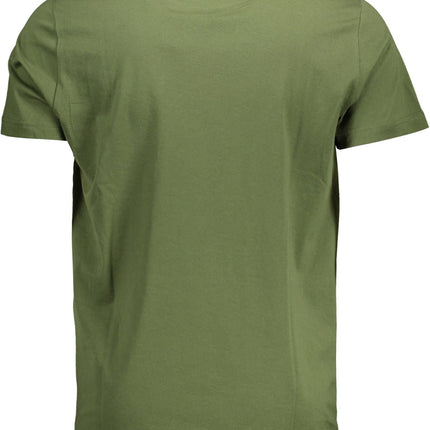 Green Cotton Men T-Shirt