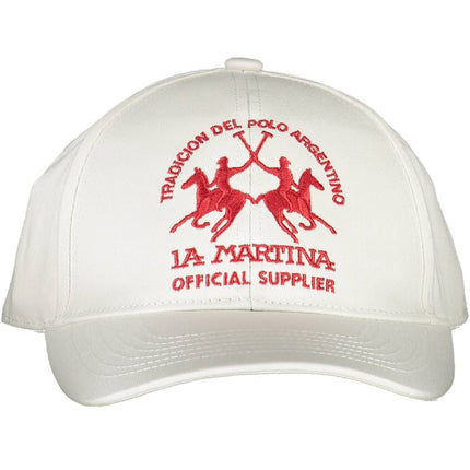 Elegante sombrero visorado con logotipo bordado