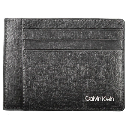 Black Polyester Men Wallet