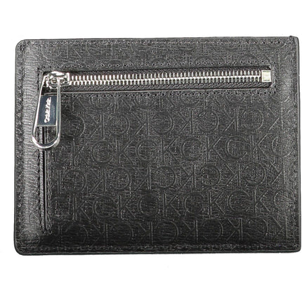 Black Polyester Men Wallet