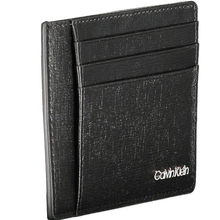 Black Polyester Men Wallet