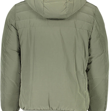 Green Polyester Men Jacket