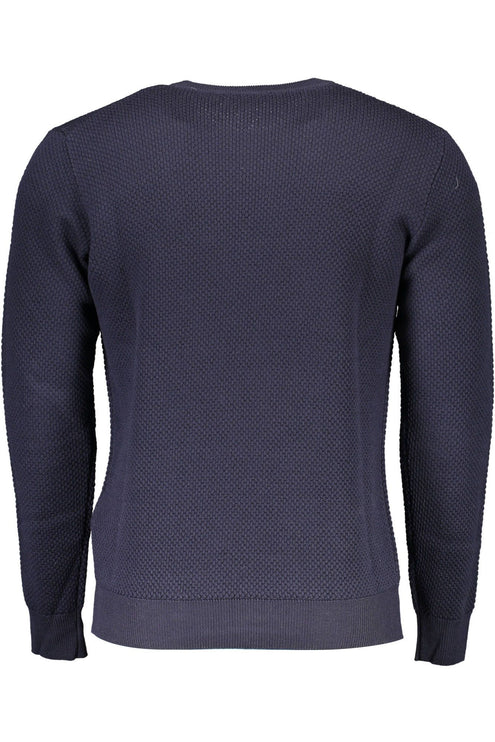 Blue Wool Men Sweater