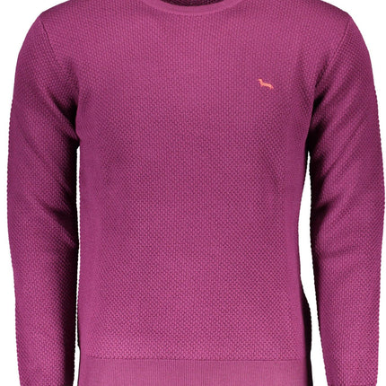 Purple Wool Men Sweater