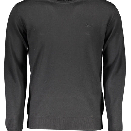 Black Wool Men Sweater