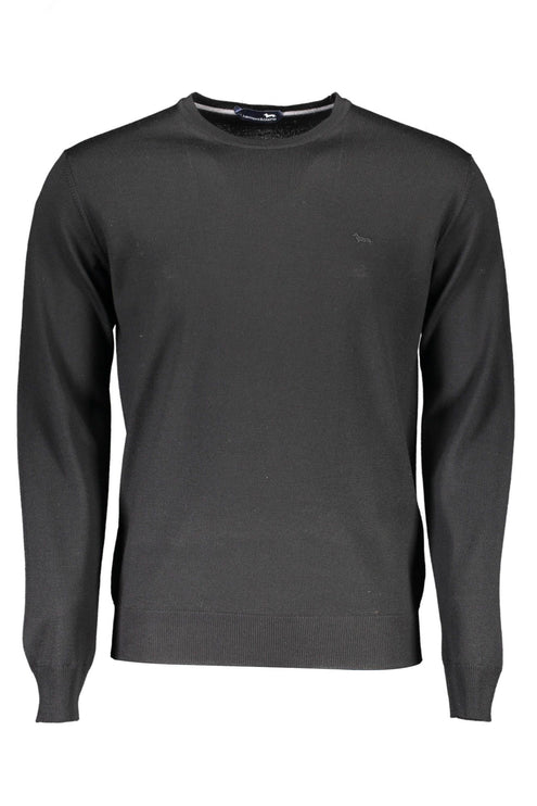 Black Wool Men Sweater