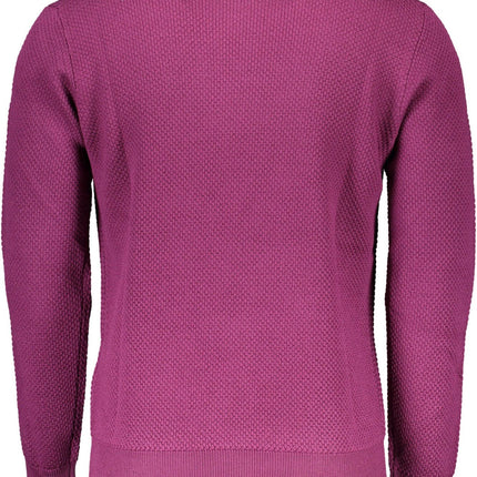 Purple Wool Men Sweater