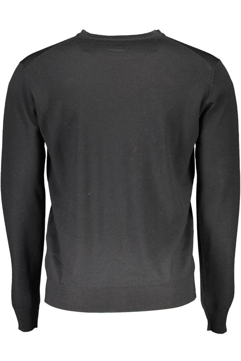 Black Wool Men Sweater