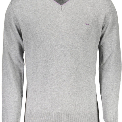 Gray Wool Men Sweater