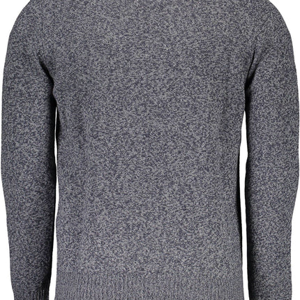 Blue Wool Men Sweater