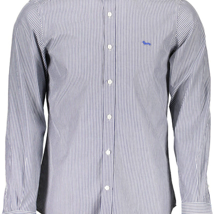 Blue Cotton Men Shirt