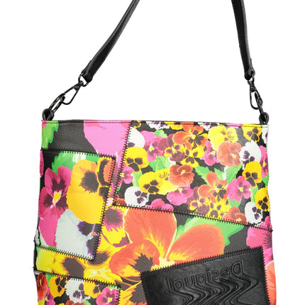 Elegante bolso negro Statement con logotipo