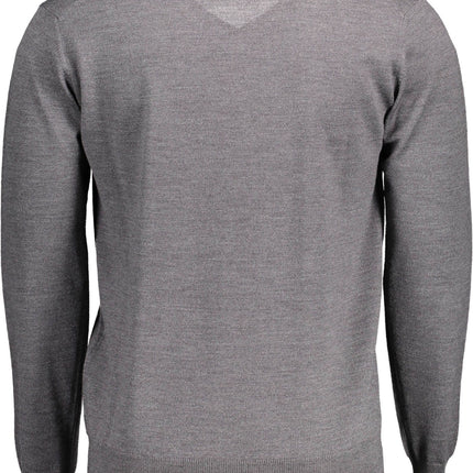 Gray Wool Men Sweater