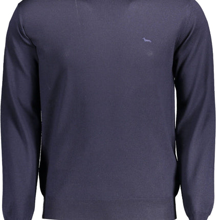 Blue Wool Men Sweater