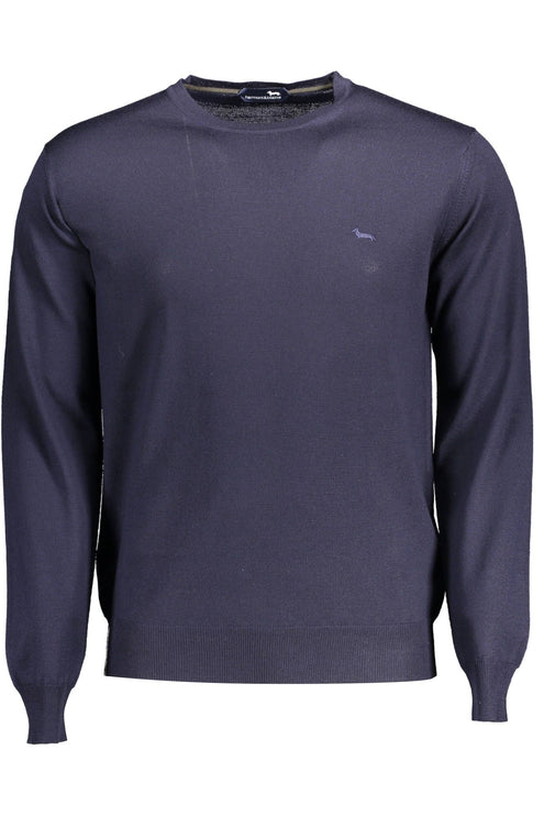 Blue Wool Men Sweater