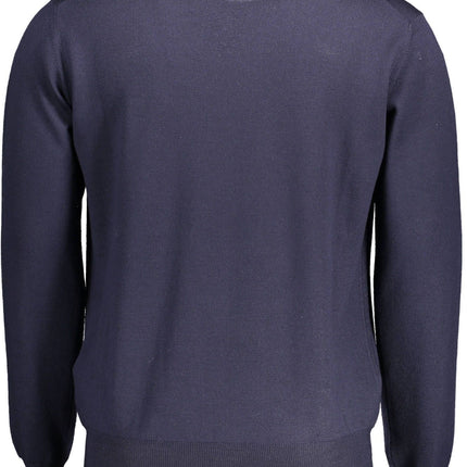 Blue Wool Men Sweater