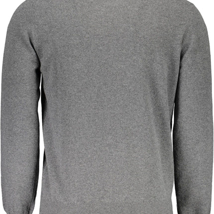 Gray Wool Men Sweater