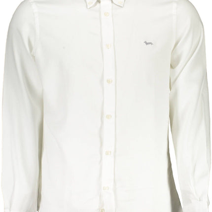 White Cotton Men Shirt