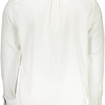 White Cotton Men Shirt