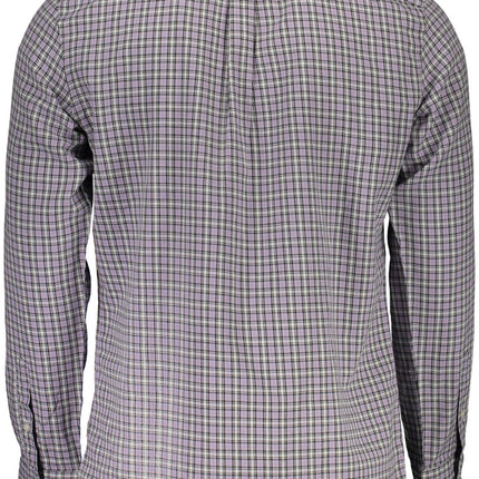 Purple Cotton Men Shirt