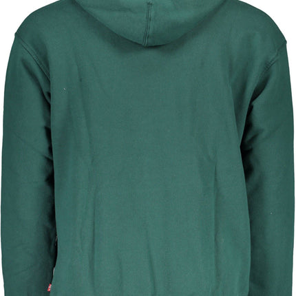 Chic groene katoenen sweatshirt met capuchon