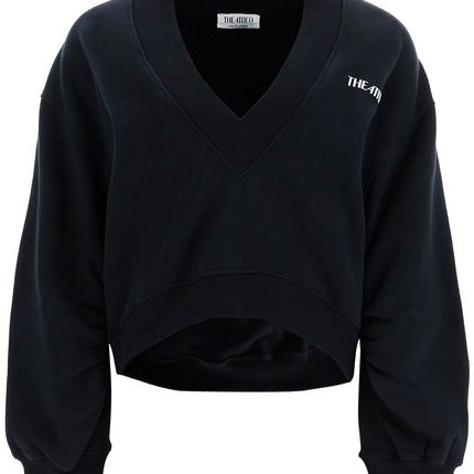 The Attico oversized sweatshirt with deep v-neck