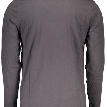 Gray Cotton Men T-Shirt