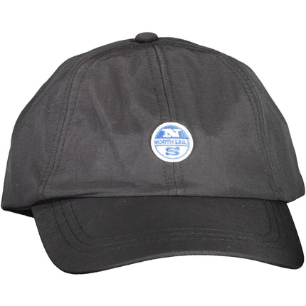 Casquette de visière noire élégante avec détail du logo