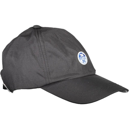 Casquette de visière noire élégante avec détail du logo