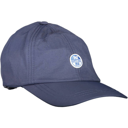 Sleek Blue Visor Cap con logotipo de firma