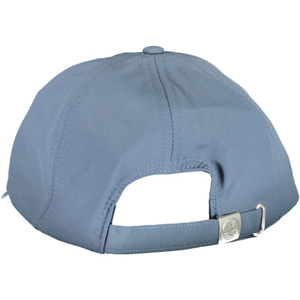 Chic Blue Visor Cap avec accent de logo