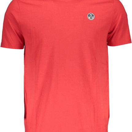 Red Cotton Men T-Shirt