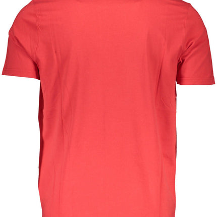 Red Cotton Men T-Shirt