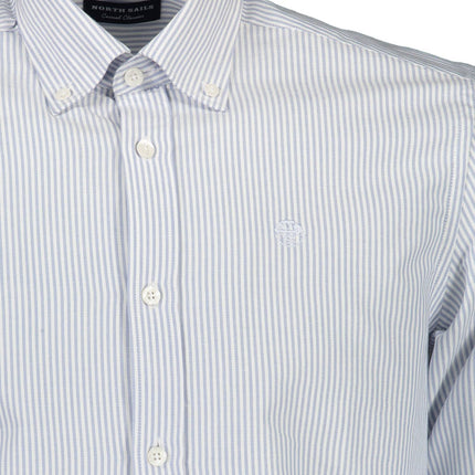 Klassiek licht blauw button-down shirt