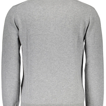 Gray Wool Men Sweater