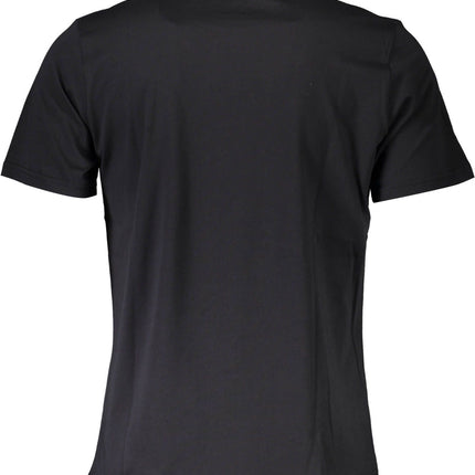 Black Cotton Men T-Shirt