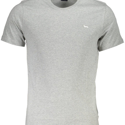 Gray Cotton Men T-Shirt