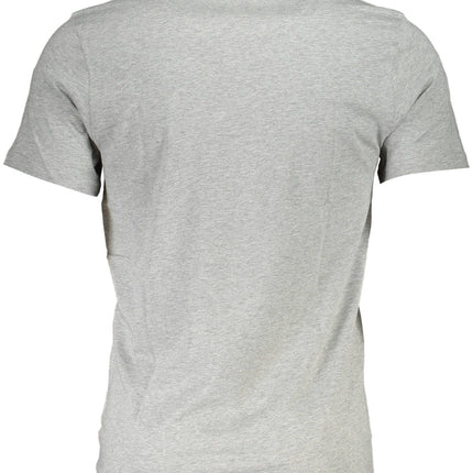 Gray Cotton Men T-Shirt