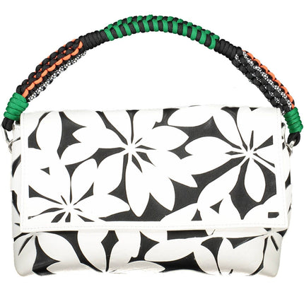 Bolso de hombro Chic White Contrasting Detail