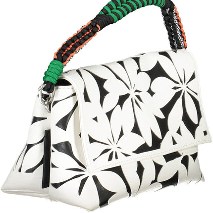 Bolso de hombro Chic White Contrasting Detail