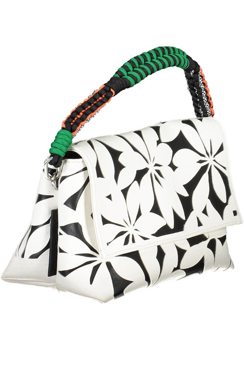 Bolso de hombro Chic White Contrasting Detail