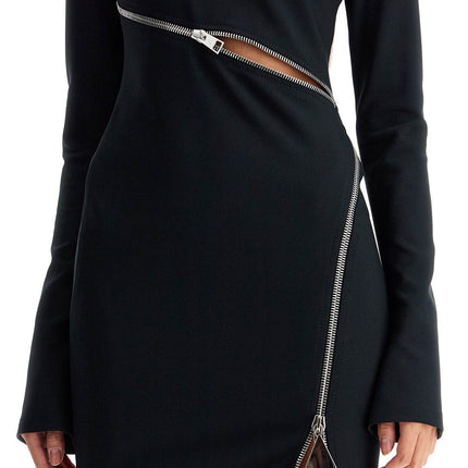 The Attico twisted zip midi dress with