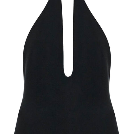 The Attico halter neck top with open