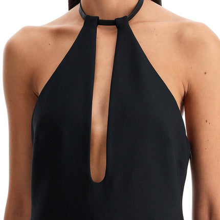 The Attico halter neck top with open