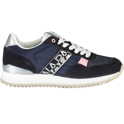 Sneaker blu chic con dettagli contrastanti