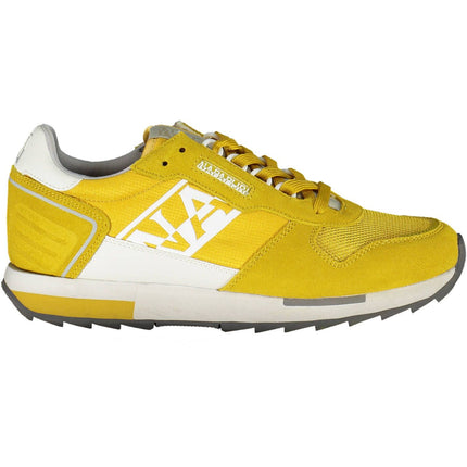 Zapatillas de deporte deportivo de encaje amarillo elegantes