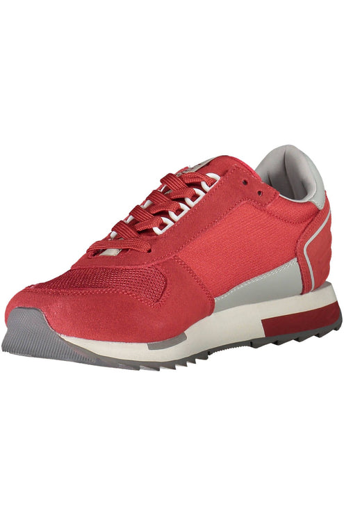 Zapatillas de deporte deportivo de cordón rosa contrast